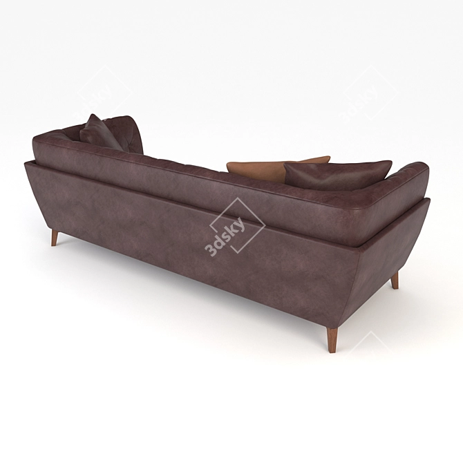 Modern Capetown Sofa with Texture 3D model image 2