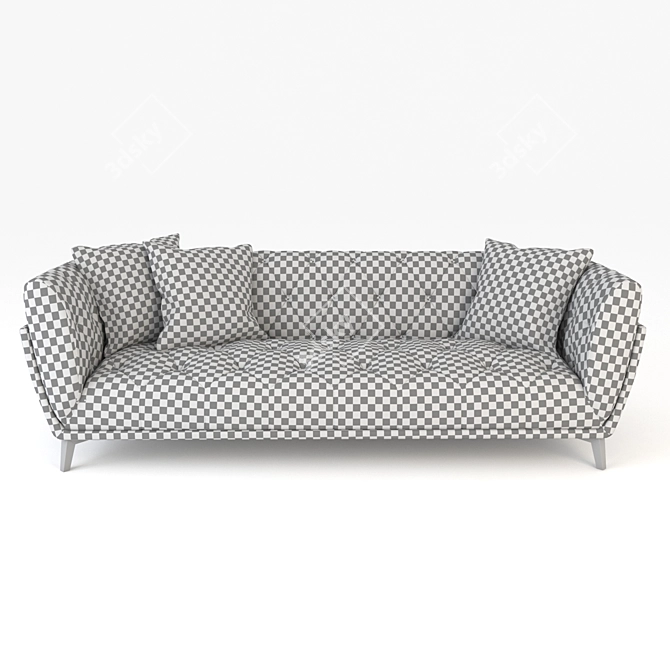 Modern Capetown Sofa with Texture 3D model image 3