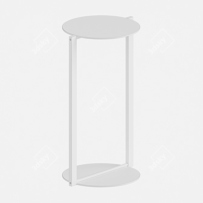 Elevate your space with the Untitled Chrome Side Table 2.0 3D model image 2