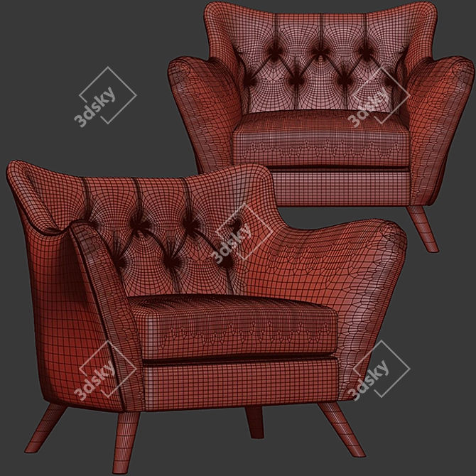 Modern FLYMEe 1P Sofa (2 Colors) 3D model image 3