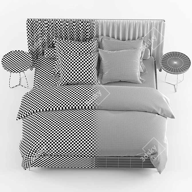 Modern YODA Bed Design 3D model image 3