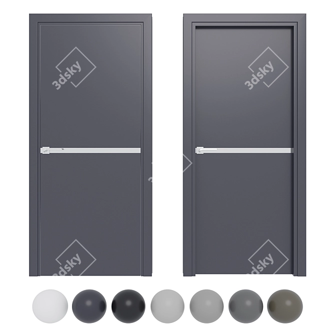 Profil 11E Telescopic Door 3D model image 1