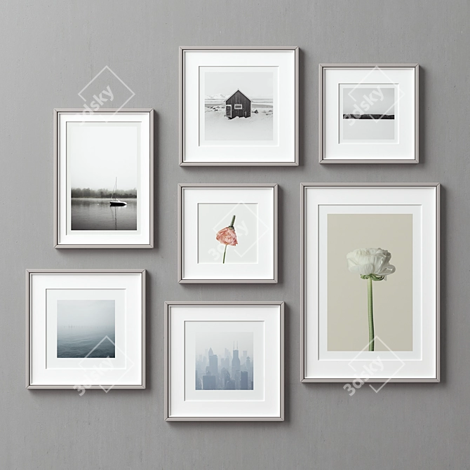 Versatile Picture Frame Set 3D model image 2