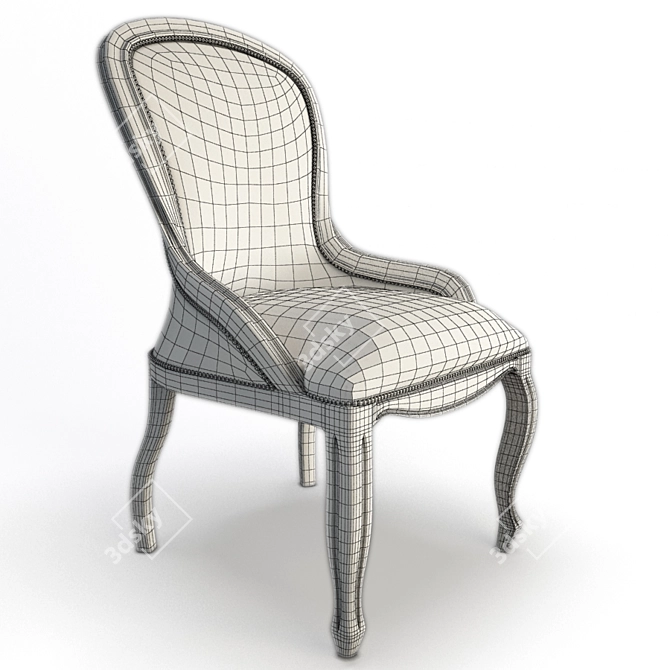 Elegant Enigma Classic Chair 3D model image 2