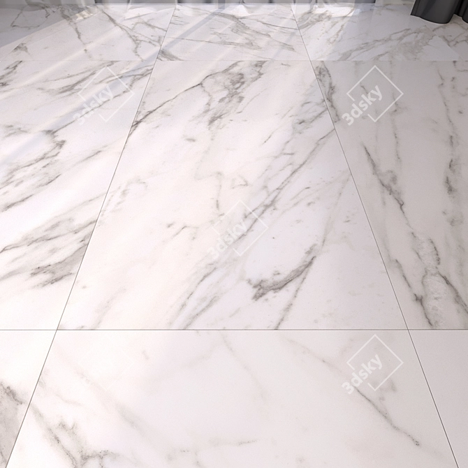 HD Marble Floor Tiles 3D model image 3