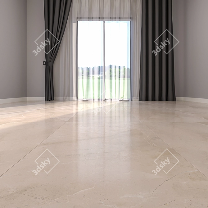 Luxury Marble Floor Tiles 3D model image 2