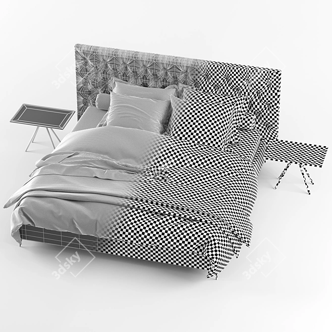 BOHEMIAN E Bed by Moller Design 3D model image 3