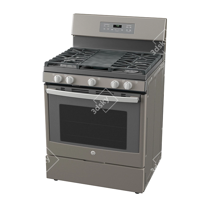 Versatile Standing Gas Range 3D model image 1