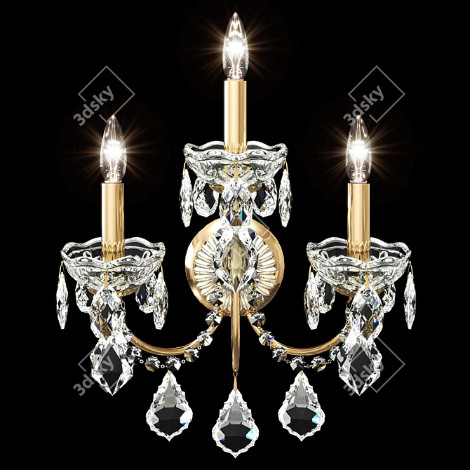 Title: Century Collection Schonbek Sconce 3D model image 1