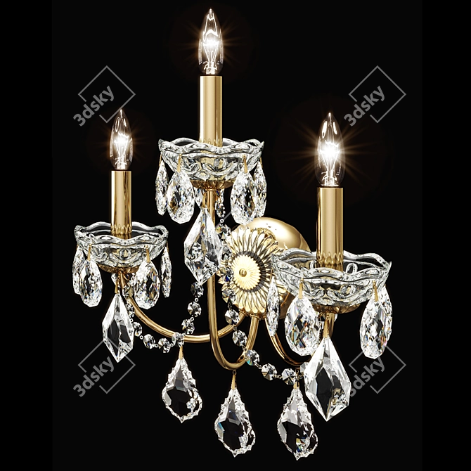 Title: Century Collection Schonbek Sconce 3D model image 2