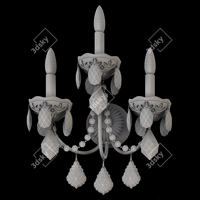 Title: Century Collection Schonbek Sconce 3D model image 3