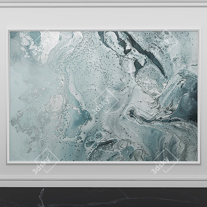 FluidArt: FA_19S1 - Abstract Wall Panel by Rf247 3D model image 2