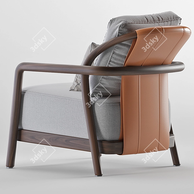 Elegant Flexform Alison Armchair 3D model image 2