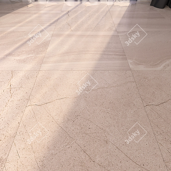 Premium Marble Floor Tiles 3D model image 1