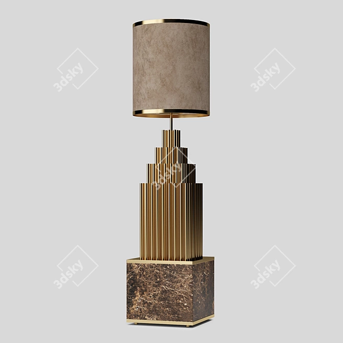 Elegant Paramount Floor Lamp 3D model image 1