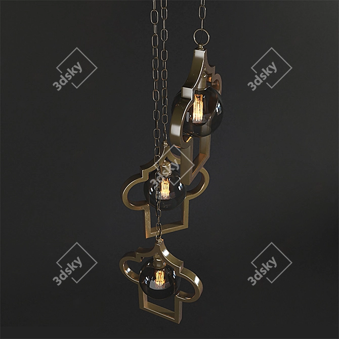 IllumiGlow Ceiling Light 3D model image 2