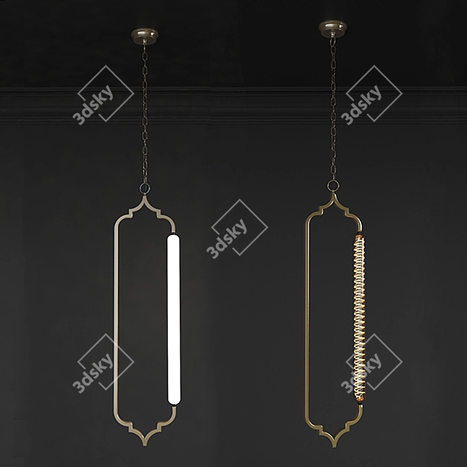 IllumiGlow Ceiling Light 3D model image 2