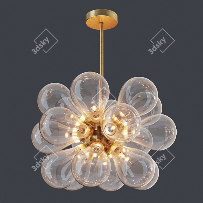 Cintola Maxi Pendant: Timeless Elegance for Any Occasion 3D model image 1