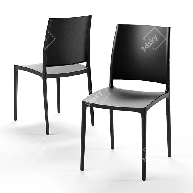 Elegant SEDIA Chair: Sleek Design 3D model image 2