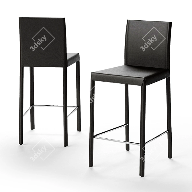 Elegant Giada Stool - Perfect Height & Style 3D model image 1