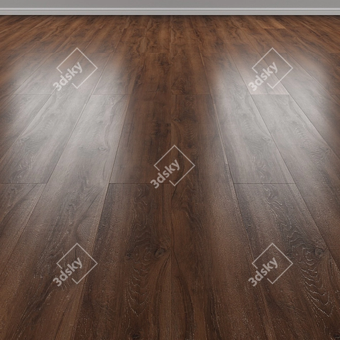 Ceramo Vinilam Oak Burn 8885-EIR: Durable, Authentic-Looking Vinyl Flooring 3D model image 1