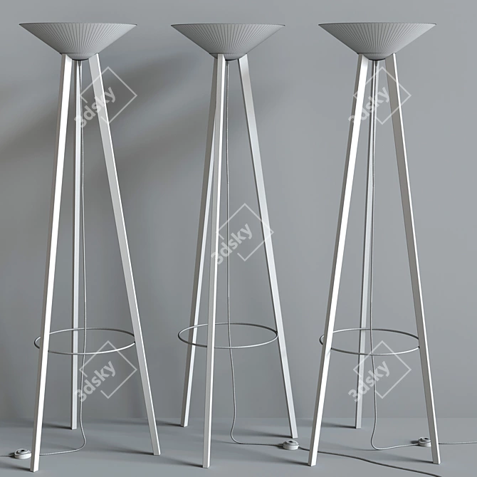 Modern Floor Light Fixture 3D model image 2