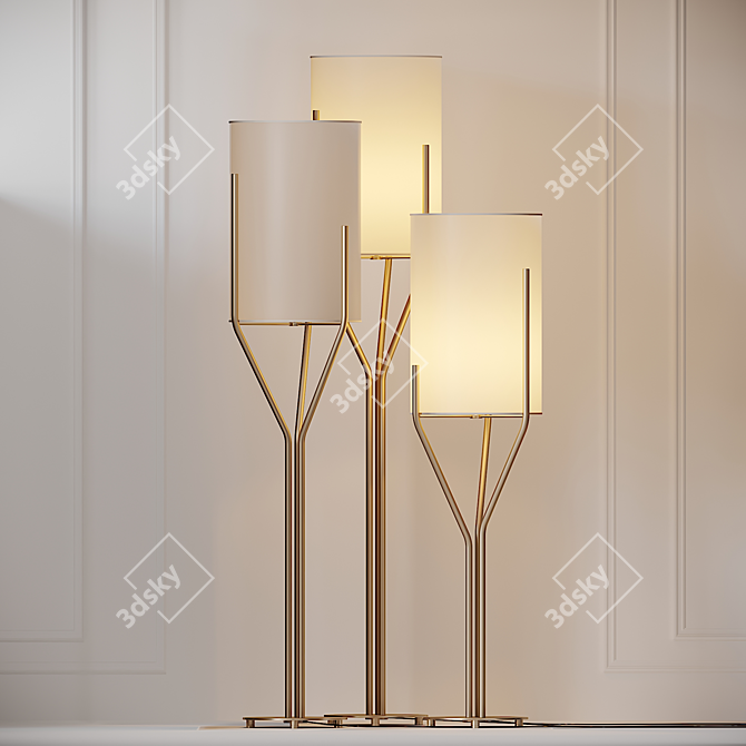 Arborescence CVL Floor Lamps: Stunning Illumination Solution 3D model image 3