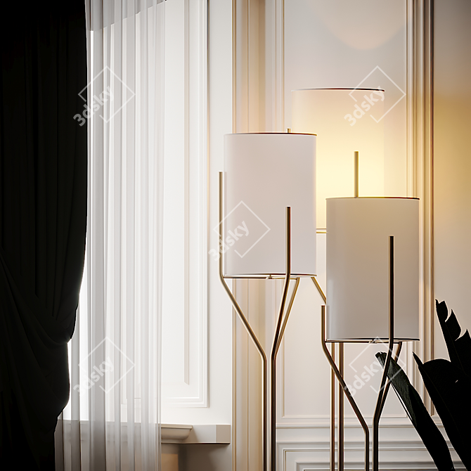 Arborescence CVL Floor Lamps: Stunning Illumination Solution 3D model image 4