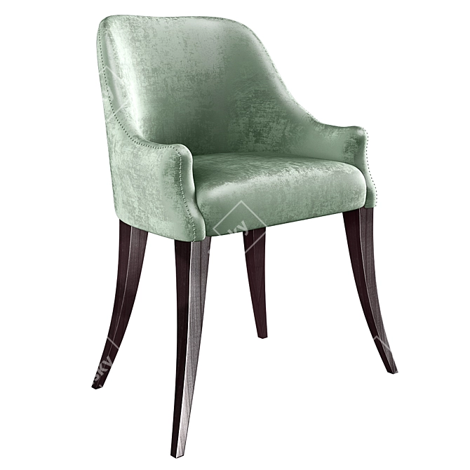 Elegant Dafna Chair: Sleek Design, Perfect Height 3D model image 1