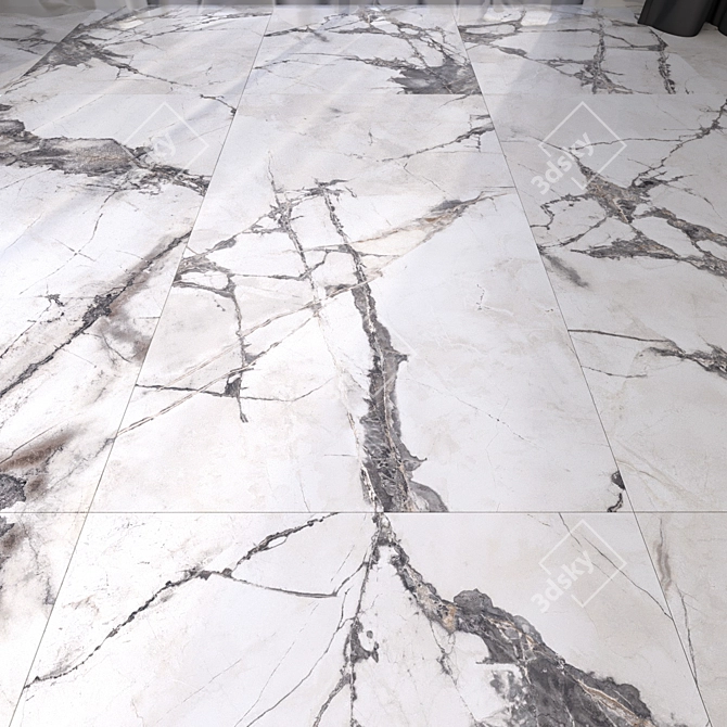 HD Marble Textured Floors 3D model image 1