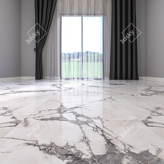 HD Marble Textured Floors 3D model image 2