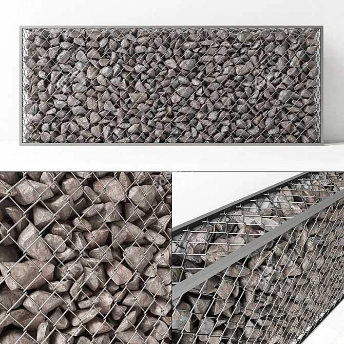 Gabion Rock Stones 3D Models 3D model image 1