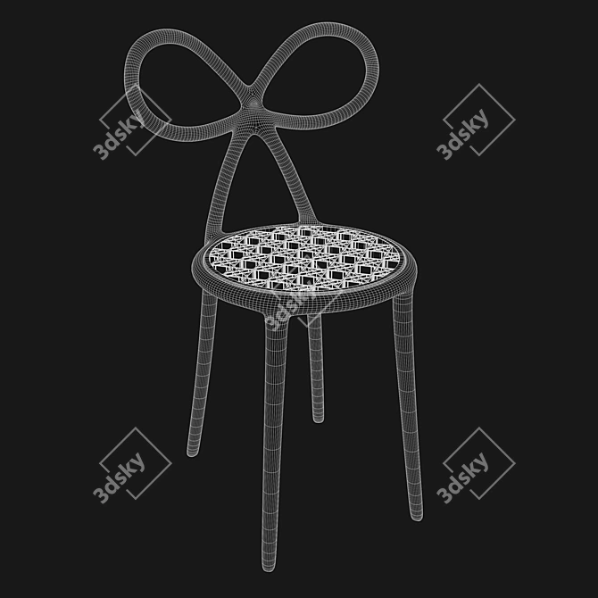 Contemporary Miss Dior Chair 3D model image 2