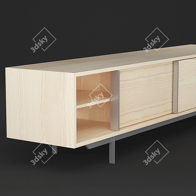 Modern Smith Media Cabinets for Stylish Living 3D model image 2