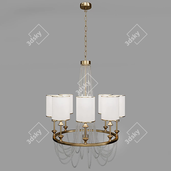 Elegant Ring Chandelier 3D model image 1