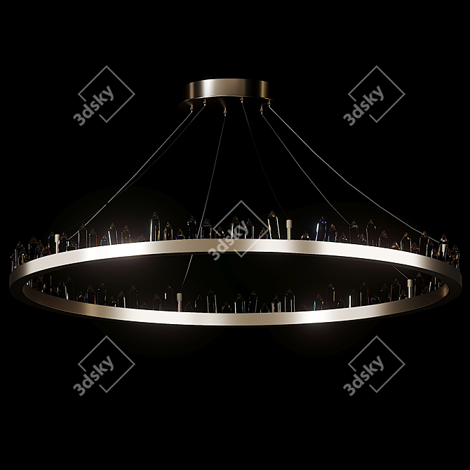 Modern Glacier Ceiling Chandelier 3D model image 2