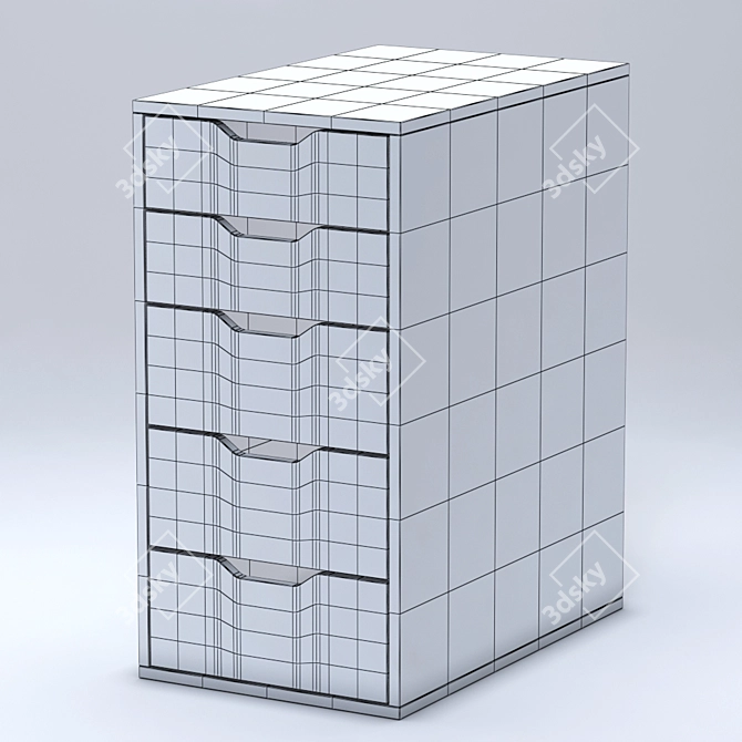 IKEA ALEX Storage: Versatile 3D Max, FBX & OBJ Files! 3D model image 2