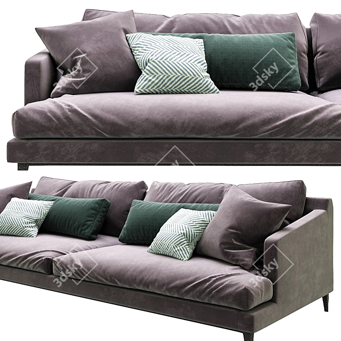 Modern Poliform Bellport Sofa 3D model image 3