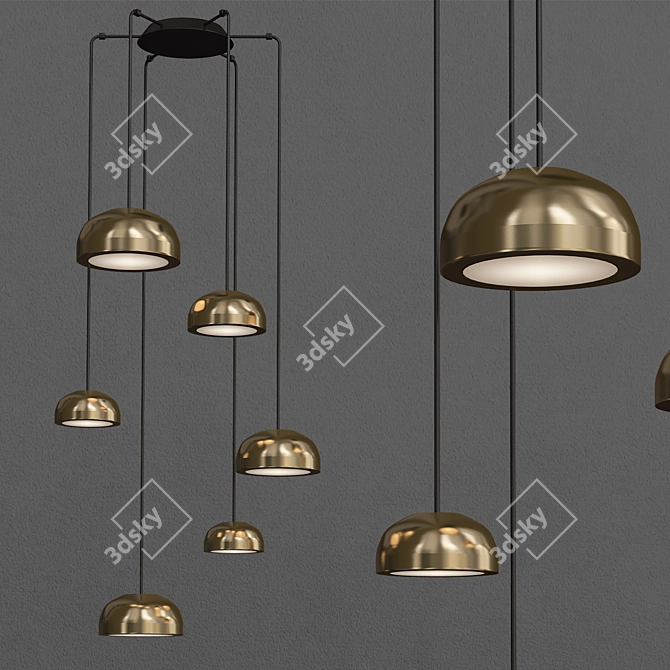 Elegant Tooy MOLLY Pendant Light 3D model image 1