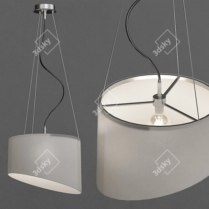 Elegant Greta Pendant Light 3D model image 1