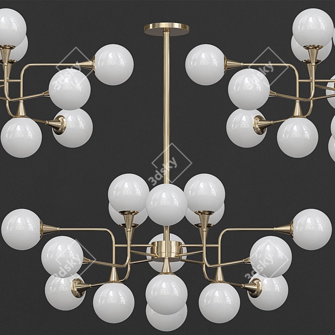 Elegant Bronzetto Lighting 3D model image 1