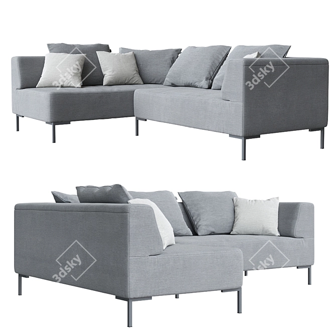 Modern 185 Sofa: Luxurious Comfort 3D model image 1