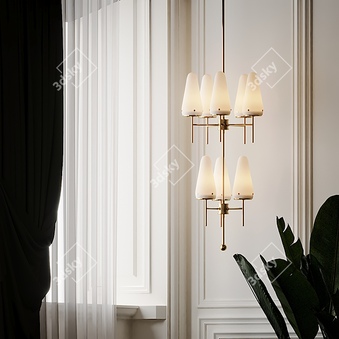 Modish Jakobsson Ceiling Lamp 3D model image 4