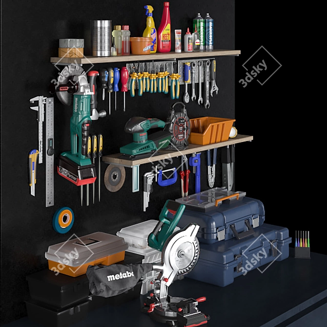 Ultimate Garage Tools Set 3D model image 2