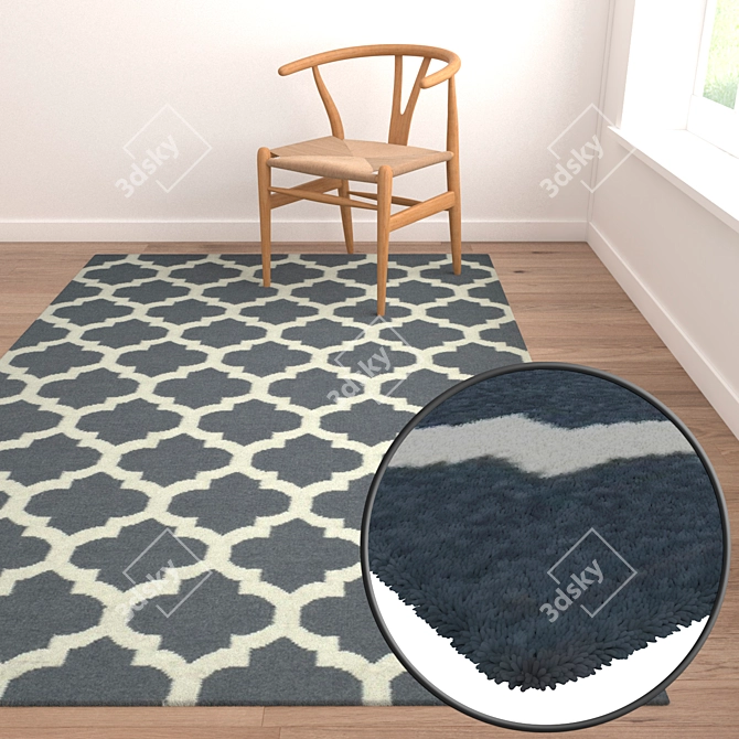 High-Quality Carpet Set 3D model image 2