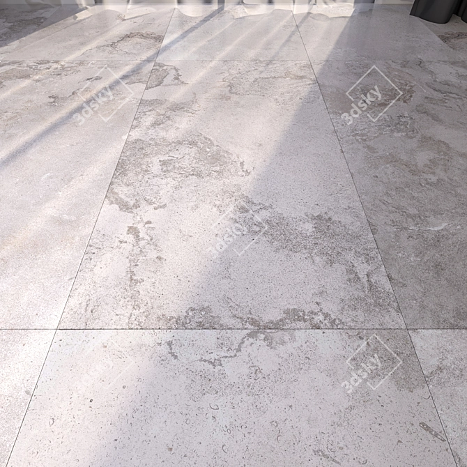 Elegant Marble Floor Tiles 3D model image 3