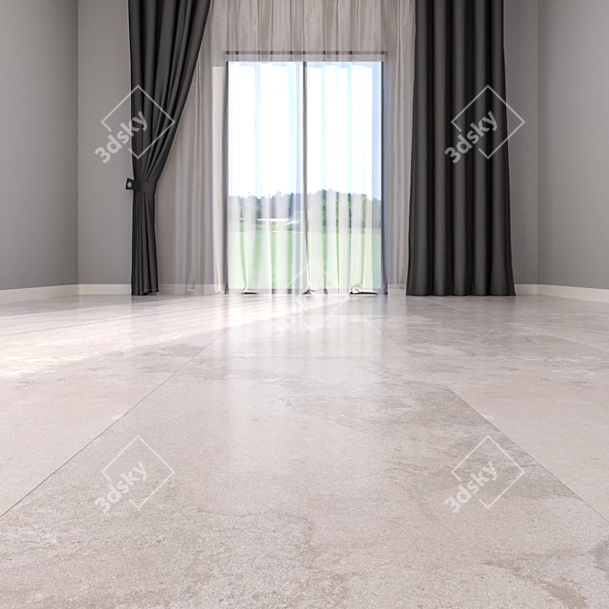 HD Marble Floor Tiles 3D model image 2