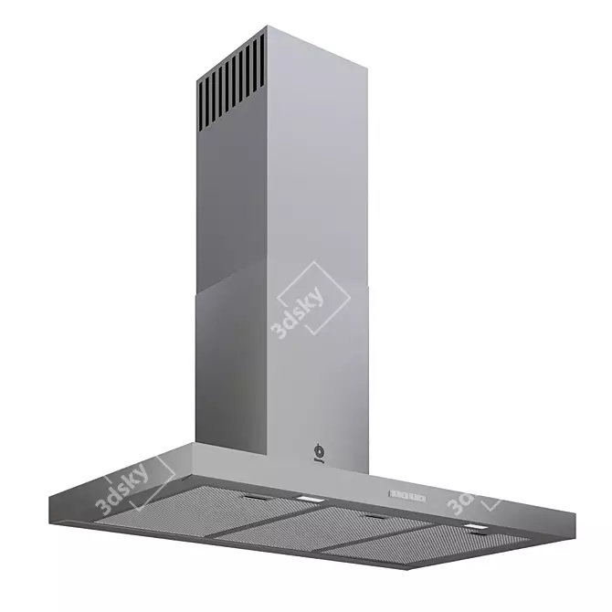 90cm Balay Hood 3BC094MX: Stylish & Efficient 3D model image 1