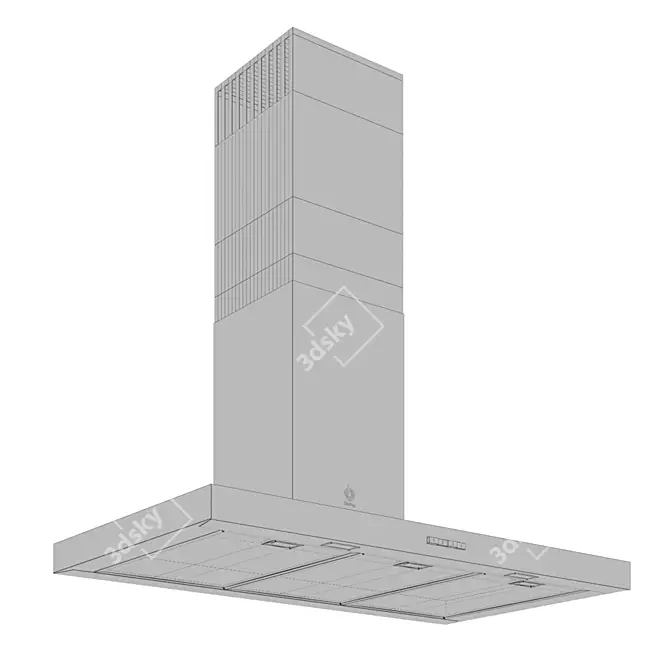 90cm Balay Hood 3BC094MX: Stylish & Efficient 3D model image 2