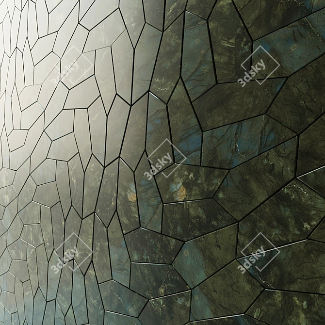 Marvel Dream Tile: Leaf Lapp Mosaic 3D model image 1